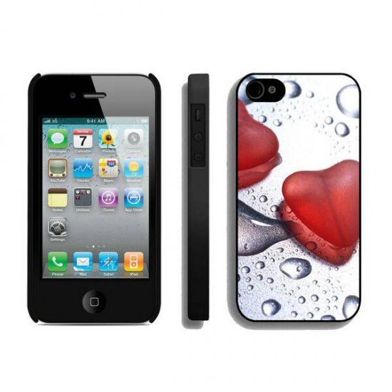 Valentine Heart Bead iPhone 4 4S Cases BRD | Women - Click Image to Close